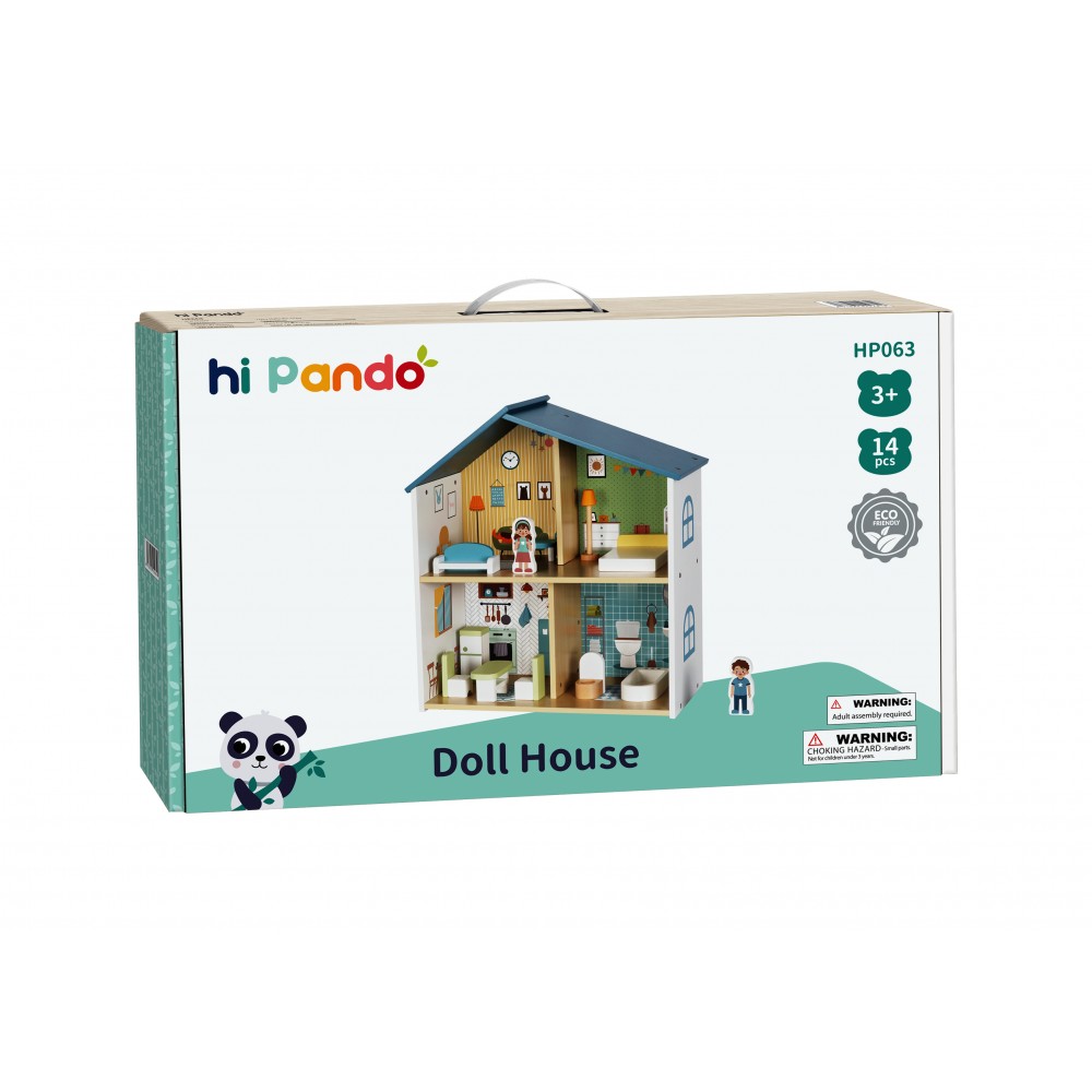 Ξύλινο Κουκλόσπιτο HP063 6976831552640 3+ - Hi Pando Ξύλινο Κουκλόσπιτο HP063 6976831552640 3+ - Hi Pando