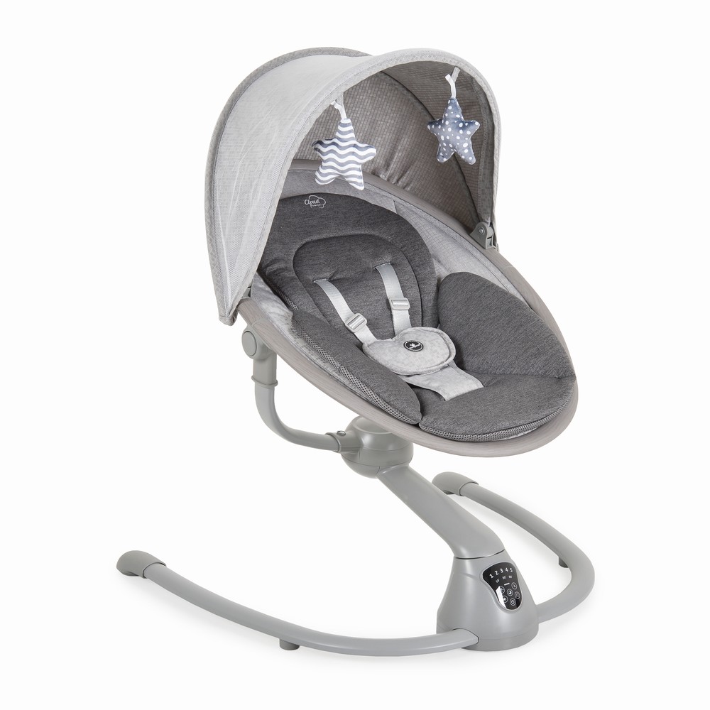 Cangaroo Ηλεκτρική Κούνια-Ριλάξ Cloud Premium + Light Grey 3801005210503 Cangaroo Ηλεκτρική Κούνια-Ριλάξ Cloud Premium + Light Grey 3801005210503