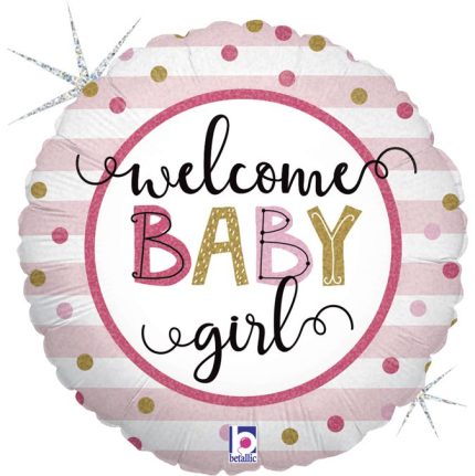 18″ Μπαλόνι Welcome Baby Girl 46εκ | 26135