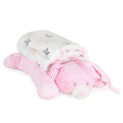 Bρεφική Κουβέρτα (90x75cm) Sleepy Bear Pink 3800146271633 - Cangaroo