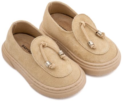 Babywalker Loafer με Φουντάκια Μπεζ BW4307