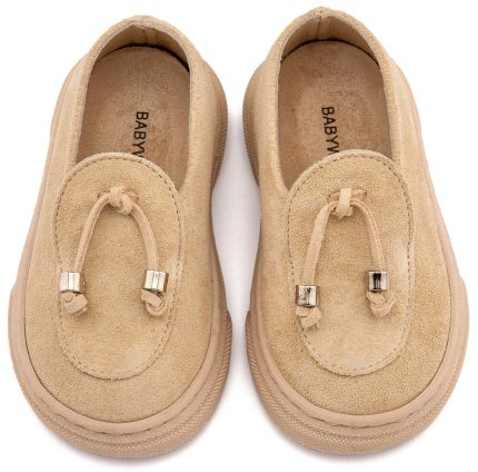 Babywalker Loafer με Φουντάκια Μπεζ BW4307