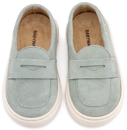 Babywalker Βαπτιστικό Παπούτσι Περπατήματος Καστόρινo Loafer Μίνεραλ BW4311