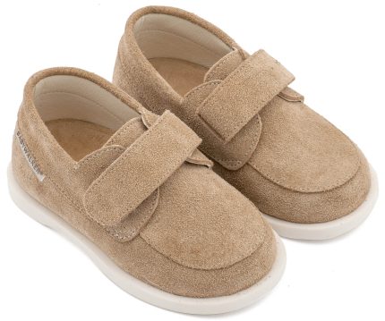 Babywalker Βαπτιστικό Παπούτσι Καστόρινο Μοκασίνι Μπεζ BW4314