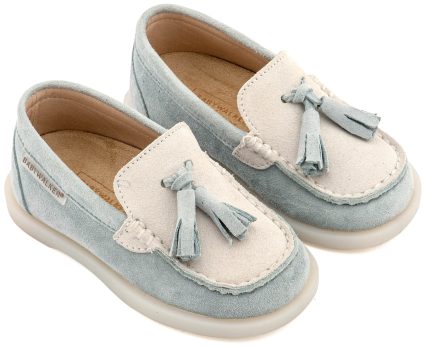 Babywalker Βαπτιστικό Παπούτσι για Αγόρι Loafers με Φουντάκια Μίνεραλ EXC5317