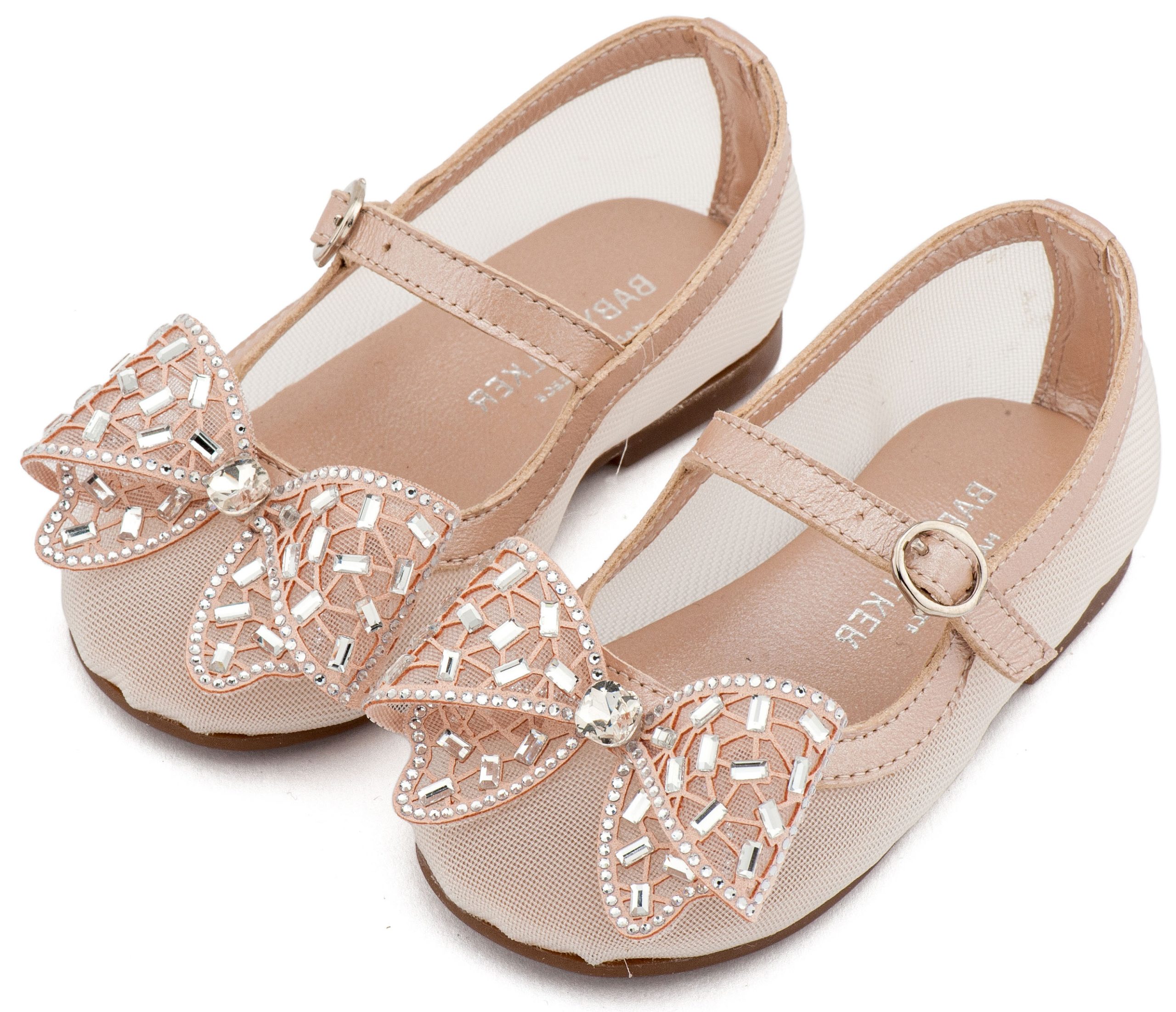 Babywalker Βαπτιστικό Γοβάκι από Ύφασμα Φιλντιρέ και Φιόγκο Στρας EXC5903 Ροζ Αντικέ Babywalker Βαπτιστικό Γοβάκι από Ύφασμα Φιλντιρέ και Φιόγκο Στρας EXC5903 Ροζ Αντικέ