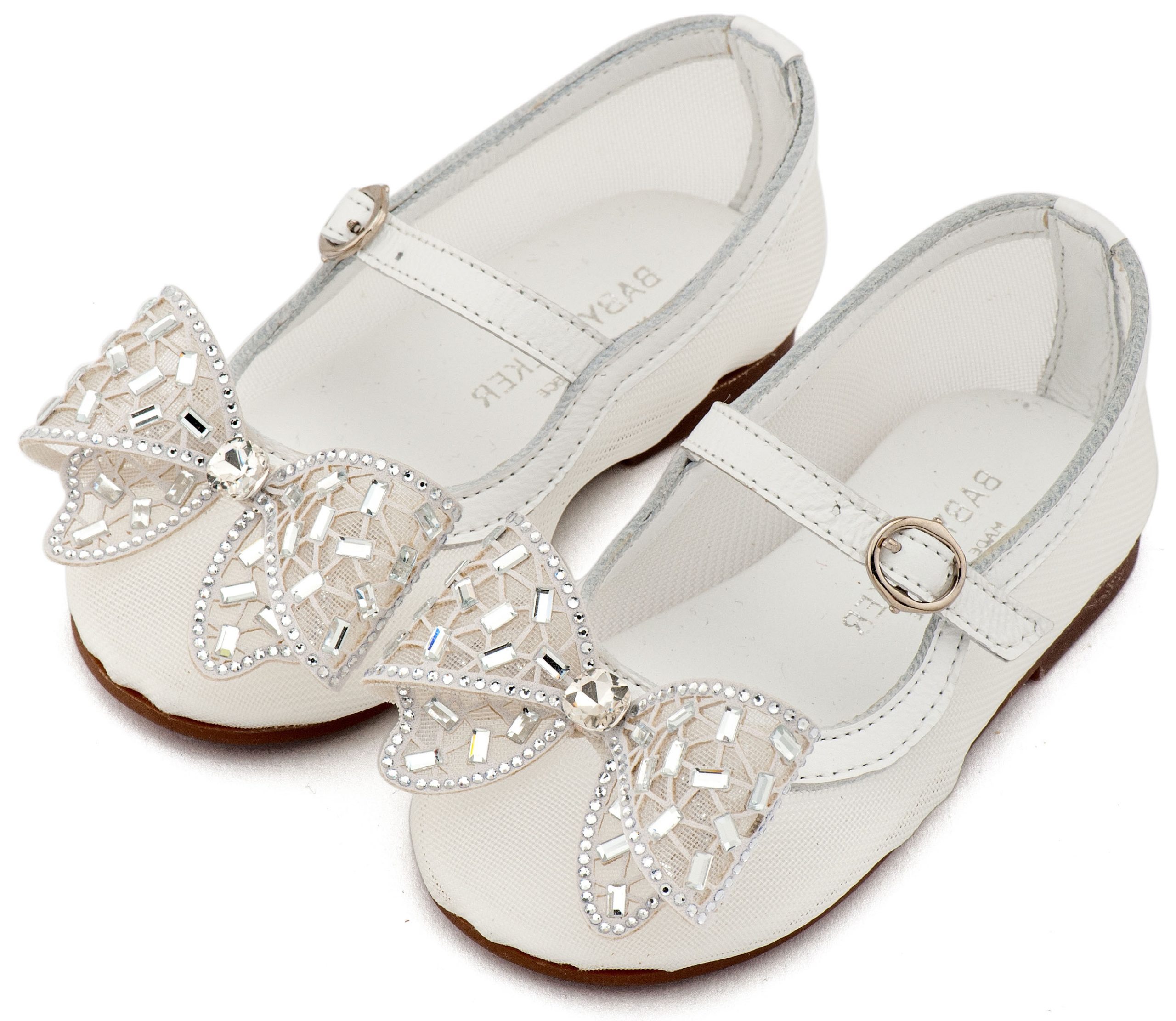 Babywalker Βαπτιστικό Γοβάκι από Ύφασμα Φιλντιρέ και Φιόγκο Στρας EXC5903 Λευκό Babywalker Βαπτιστικό Γοβάκι από Ύφασμα Φιλντιρέ και Φιόγκο Στρας EXC5903 Λευκό