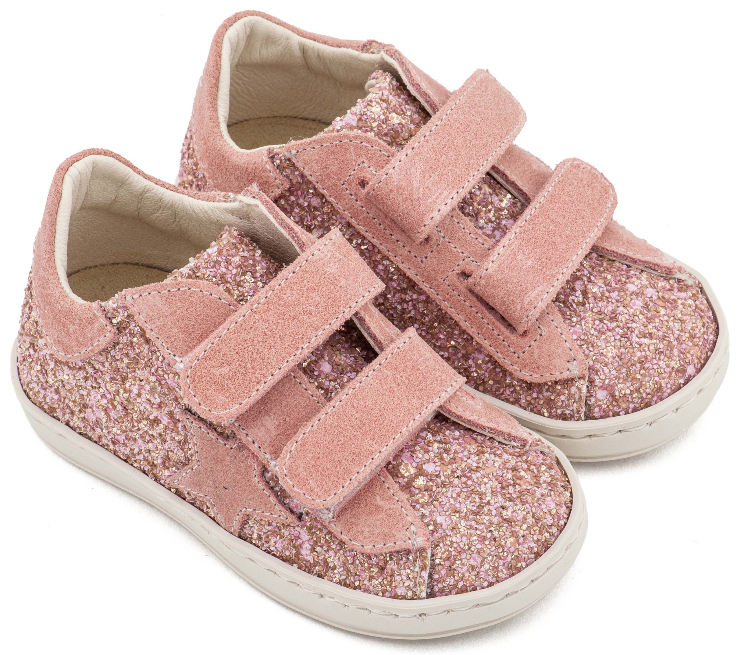 Babywalker Βαπτιστικό Sneaker Διπλό Χρατς με Αστέρι στο Πλάι EXC5904 Ροζ Αντικέ Babywalker Βαπτιστικό Sneaker Διπλό Χρατς με Αστέρι στο Πλάι EXC5904 Ροζ Αντικέ