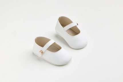 Χειροποίητη Βαπτιστική Μπαλαρίνα Αγκαλιάς με Διακοσμητική Πέρλα για Κορίτσι Λευκό K601A | Everkid