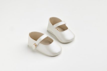 Χειροποίητη Βαπτιστική Μπαλαρίνα Αγκαλιάς με Διακοσμητική Πέρλα για Κορίτσι Εκρού K601Ε | Everkid