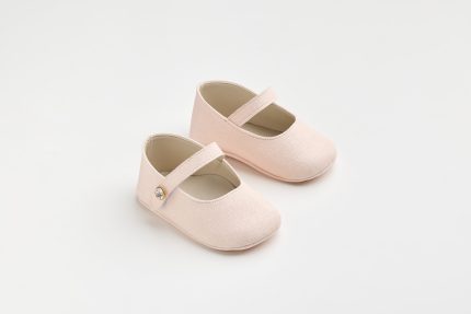 Χειροποίητη Βαπτιστική Μπαλαρίνα Αγκαλιάς Σομόν με Διακοσμητικό Στρας K605Β | Everkid