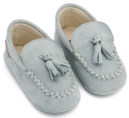 Babywalker Βαπτιστικό Παπουτσάκι Αγκαλιάς για Αγόρι Καστόρινο Loafer Μίνεραλ MI1130