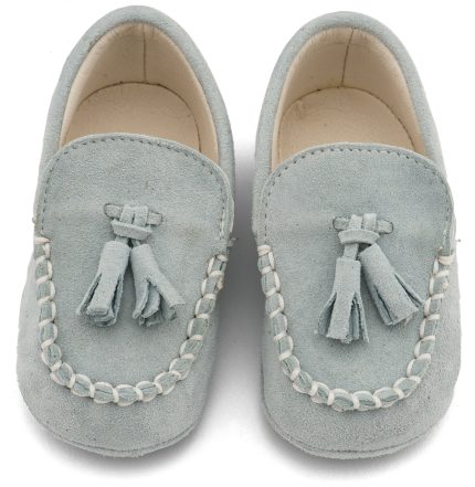 Babywalker Βαπτιστικό Παπουτσάκι Αγκαλιάς για Αγόρι Καστόρινο Loafer Μίνεραλ MI1130