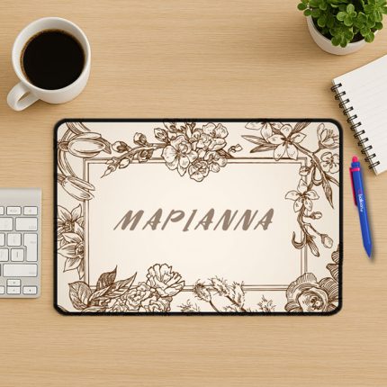 Mouse Pad Gaming – Floral Με Όνομα | SUB1011815