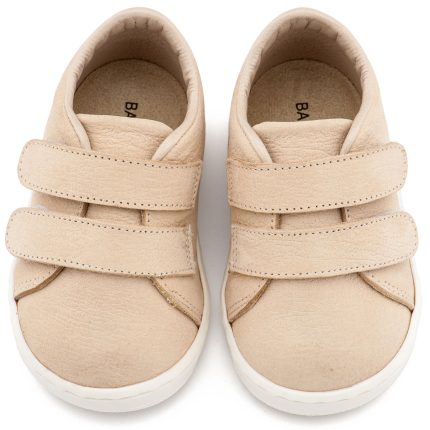 Babywalker Βαπτιστικό Παπουτσάκι για Αγόρι Πρώτα Βήματα Sneakers Διπλή Μπαρέτα Χρατς Μπεζ PRI2090