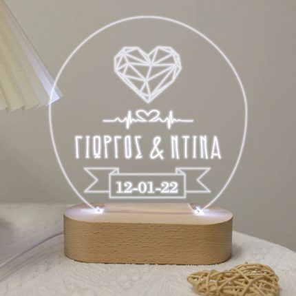 Φωτιστικό Led Plexiglass –  Diamond Heart | 536001