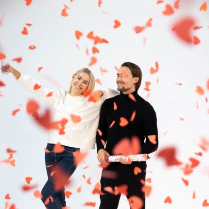 Κανονάκι Κομφετί με Κόκκινες Καρδιές | 9916485