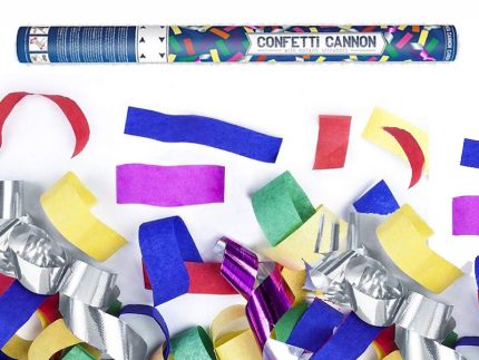 Κανονάκι Πολύχρωμο Κομφετί και Σερπαντίνες 40εκ | TUKM60