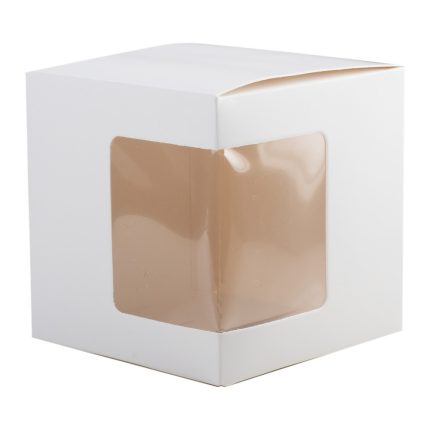 Κουτί Δώρου για Κούπα 11oz με Παράθυρο Λευκό (10,5x11x11εκ) ΡΤ263