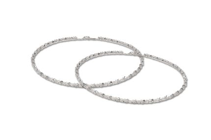 Στέφανα Γάμου Επάργυρα Στριφτή Γυαλιστερή Βέργα και Κρυσταλλάκια STP4743 | Georgiou