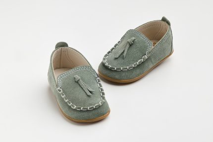 Χειροποίητο Βαπτιστικό Παπουτσάκι για Πρώτα Βήματα για Αγόρι Μέντα Α610Β, Everkid