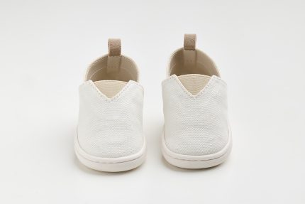 Χειροποίητο Βαπτιστικό Παπουτσάκι-Εσπαντρίγια για Πρώτα Βήματα για Αγόρι Λευκό FS60A, Everkid