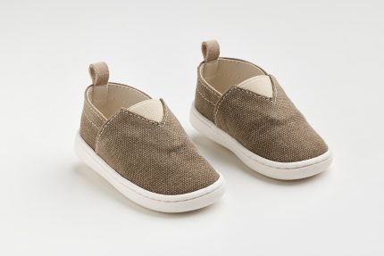 Χειροποίητο Βαπτιστικό Παπουτσάκι-Εσπαντρίγια για Πρώτα Βήματα για Αγόρι Καφέ-Πούρο FS60K, Everkid