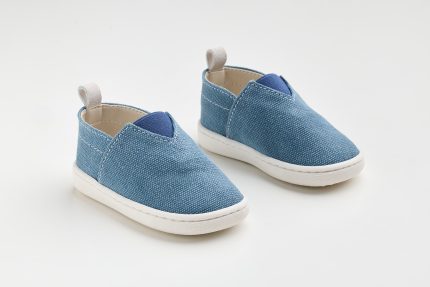 Χειροποίητο Βαπτιστικό Παπουτσάκι-Εσπαντρίγια για Πρώτα Βήματα για Αγόρι Μπλε FS60M, Everkid