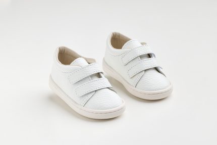 Χειροποίητο Βαπτιστικό Παπουτσάκι για Πρώτα Βήματα για Αγόρι Λευκό FS62A, Everkid