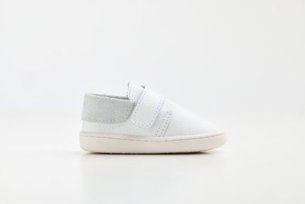 Χειροποίητο Βαπτιστικό Παπουτσάκι για Πρώτα Βήματα για Αγόρι Λευκό FS64A, Everkid