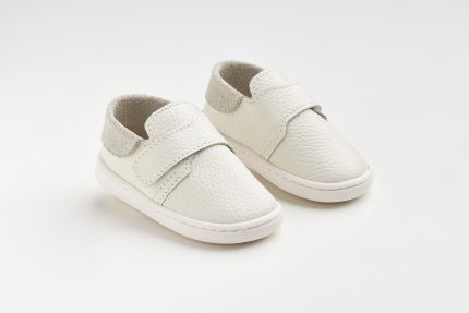 Χειροποίητο Βαπτιστικό Παπουτσάκι για Πρώτα Βήματα για Αγόρι Εκρού FS64E, Everkid