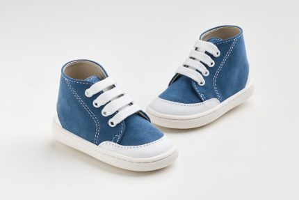 Χειροποίητο Βαπτιστικό Μποτάκι για Πρώτα Βήματα για Αγόρι Μπλε-Λευκό FS65M, Everkid