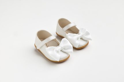 Χειροποίητη Βαπτιστική Μπαλαρίνα Πρώτα Βήματα για Κορίτσι Εκρού K628E | Everkid