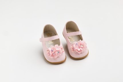 Χειροποίητη Βαπτιστική Μπαλαρίνα Πρώτα Βήματα για Κορίτσι Ροζ K635P | Everkid