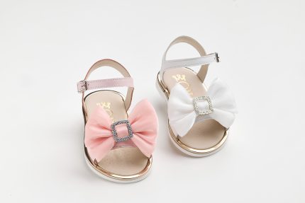 Χειροποίητο Βαπτιστικο Σανδάλι Περπατήματος για Κορίτσι Λευκό K649A | Everkid