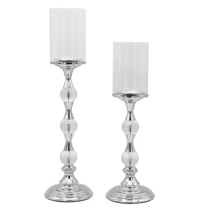 Σετ Κηροπήγια σε Χρυσή Απόχρωση 2 Τεμάχια (52,5cm/ 43cm) | KHR7/738502