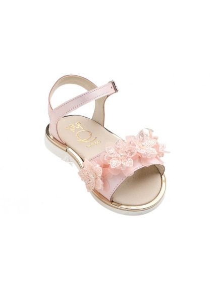 Χειροποίητο Βαπτιστικο Σανδάλι Περπατήματος για Κορίτσι Λευκό K639A | Everkid