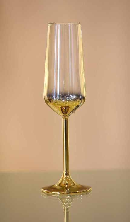 Ποτήρι Σαμπάνιας Ντεγκραντέ Χρυσό Διάφανο | GL/11/96901