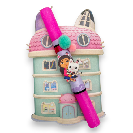 Λαμπάδα Το Κουκλόσπιτο της Γκάμπι Αρωματική με Ξύλινο Κάδρο | LAM15