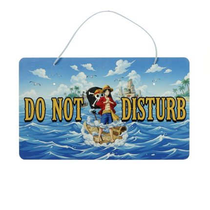 Πασχαλινή Λαμπάδα με Ξύλινη Πινακίδα Πόρτας με Θέμα One Piece ΠΛ-2630 (Υ.30 Π.18cm) || Bellissimo