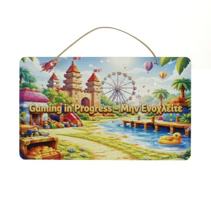 Πασχαλινή Λαμπάδα με Ξύλινη Πινακίδα Πόρτας με Θέμα Roblox ΠΛ-2628 (Υ.30 Π.18cm) || Bellissimo