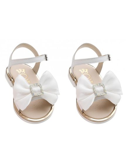 Χειροποίητο Βαπτιστικο Σανδάλι Περπατήματος για Κορίτσι Λευκό K649A | Everkid