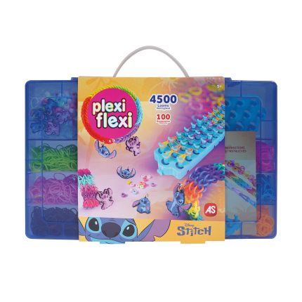 Plexi Flexi Disney Stitch Μεγάλη Θήκη Με 4500 Λαστιχάκια & 100 Αξεσουάρ 6+ - As Company