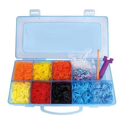 Plexi Flexi Disney Stitch Θήκη Με 2400 Λαστιχάκια & 12 Αξεσουάρ Κόκκινο 5+ - As Company