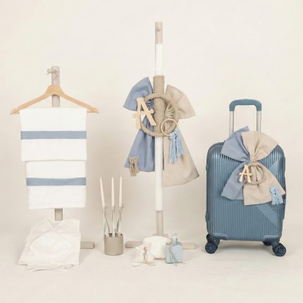 Σετ Βάπτισης για Αγόρι με Θέμα Μονόγραμμα Ραφ-Άμμου 26164