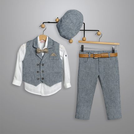 Βαπτιστικό Κοστουμάκι για Αγόρι Μπλε-Λευκό 3013-3, New Life