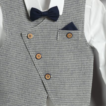 Βαπτιστικό Κοστουμάκι για Αγόρι Μπλε-Λευκό 3015-3, New Life