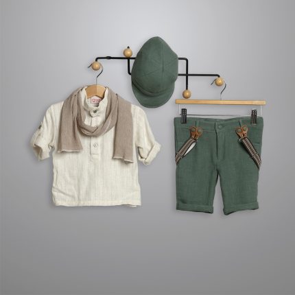 Βαπτιστικό Κοστουμάκι για Αγόρι Βεραμάν-Εκρού 3017-3, New Life