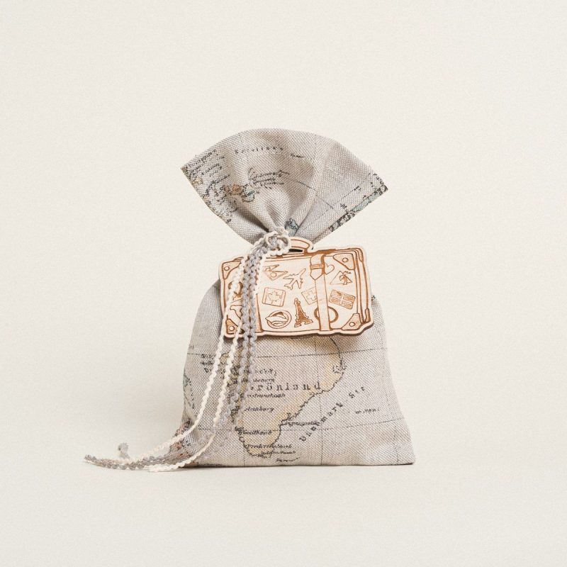 Πουγκί Χάρτης Vintage (14x22εκ) | 393333 Ntampoudis