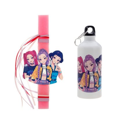 Πασχαλινό Σετ Huntrix Αρωματική Λαμπάδα με Παγούρι 30cm ΠΛΣ-2607 || Bellissimo